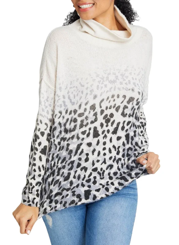 Vintage Havana Faded Leopard Sweater B8710 Pullover Hoodie Sweatshirt Trend