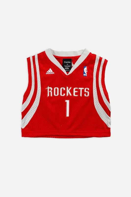 Rework Houston Rockets NBA Crop Jersey - XS Modern Hoodie Sweatshirt