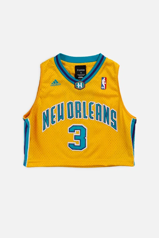 Rework New Orleans Hornets NBA Crop Jersey - XS Casual Graphic Hoodies