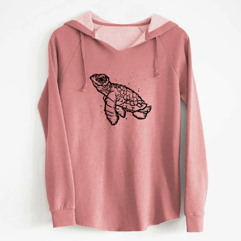 Baby Sea Turtle - Cali Wave Hooded Sweatshirt Simple Hoodies for Women