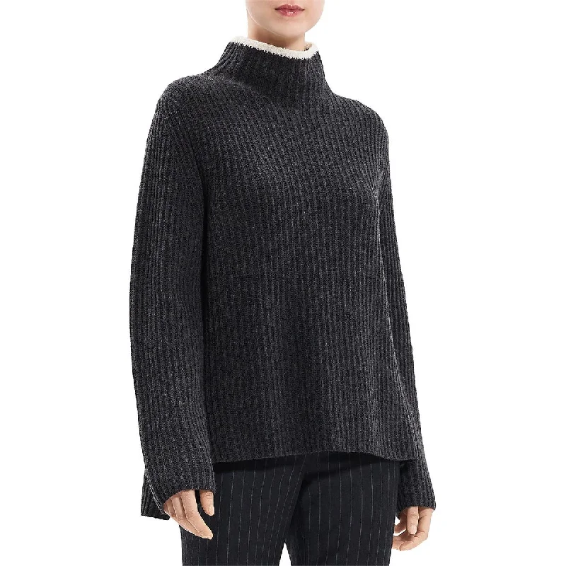 Womens Cashmere Blend Turtle Neck Pullover Sweater Best sweaters for travel