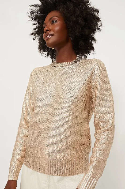 Gold Metallic Vienna Sweater Adidas sweaters