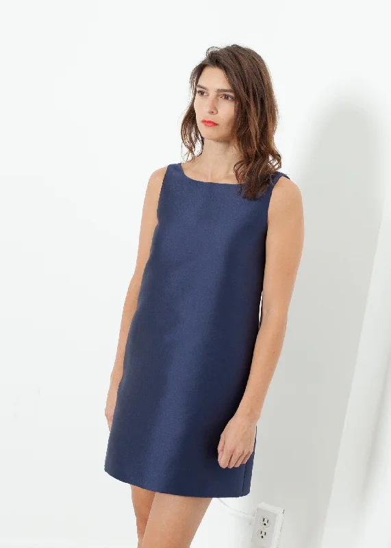 A-Line Mini Dress in Blue Trendy mini dresses under $50