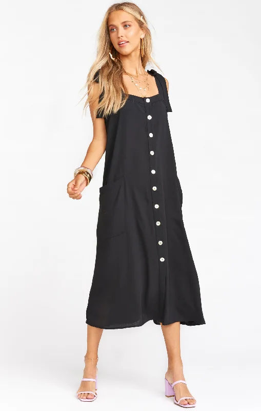 Lucas Midi Dress ~ Black Sexy midi dresses