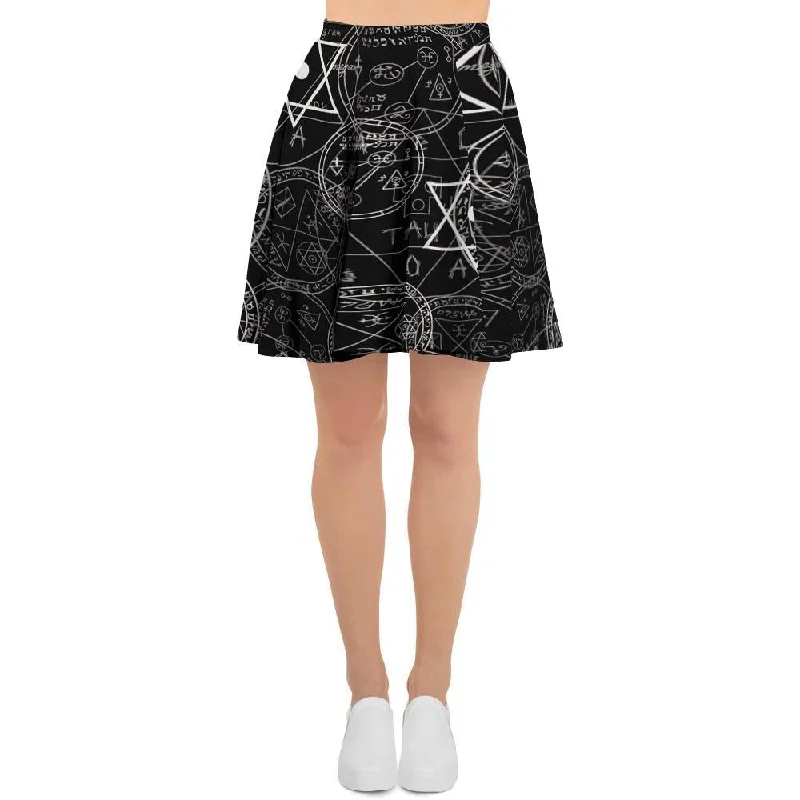 Pentagram Gothic Witch Women's Skirt Popular unclassified skirts