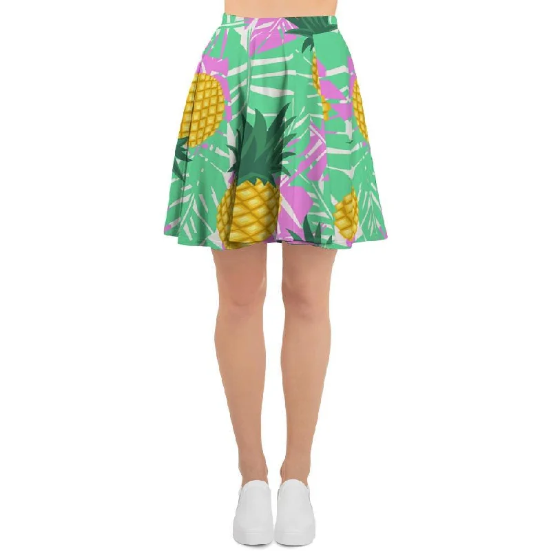 Pineapple Print Women's Skirt Beaded unclassified skirts