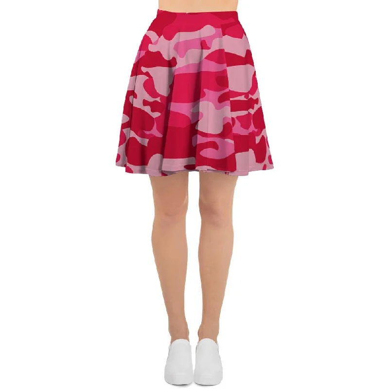 Pink Camo Print Women's Skirt High-end unclassified skirts