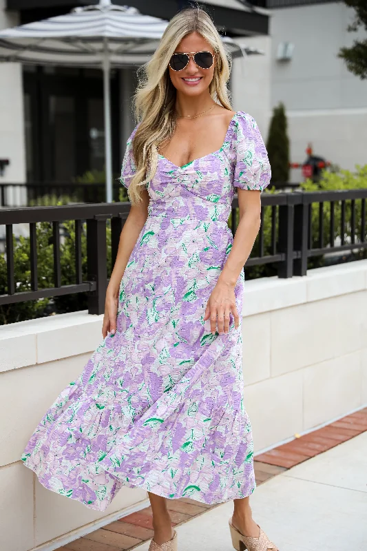 Cutest Sight Lilac Floral Maxi Dress Forever 21 maxi dresses