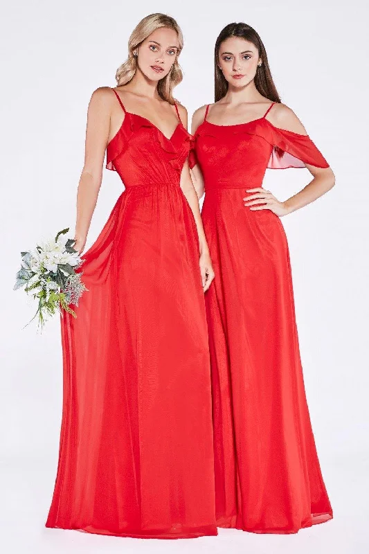 Cinderella Divine CH524 Formal Long Dress Bridesmaid Flattering maxi dresses for all body types