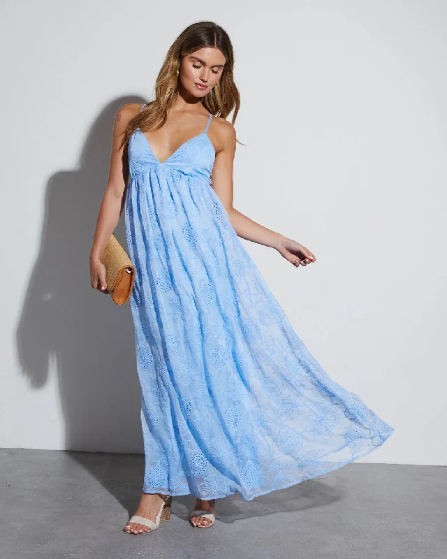 Good Times Chiffon Floral Maxi Dress Smocked maxi dresses