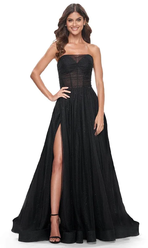 La Femme 32029 - Strapless A-Line Prom Gown Men's party outfits