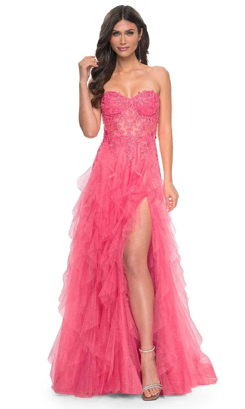 La Femme 32286 - Strapless Ruffle A-Line Prom Gown New Year's Eve party dresses