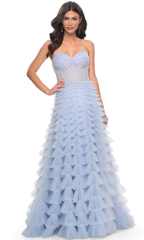 La Femme 32447 - Sweetheart Tiered Tulle Prom Gown Best party dresses for wedding guests