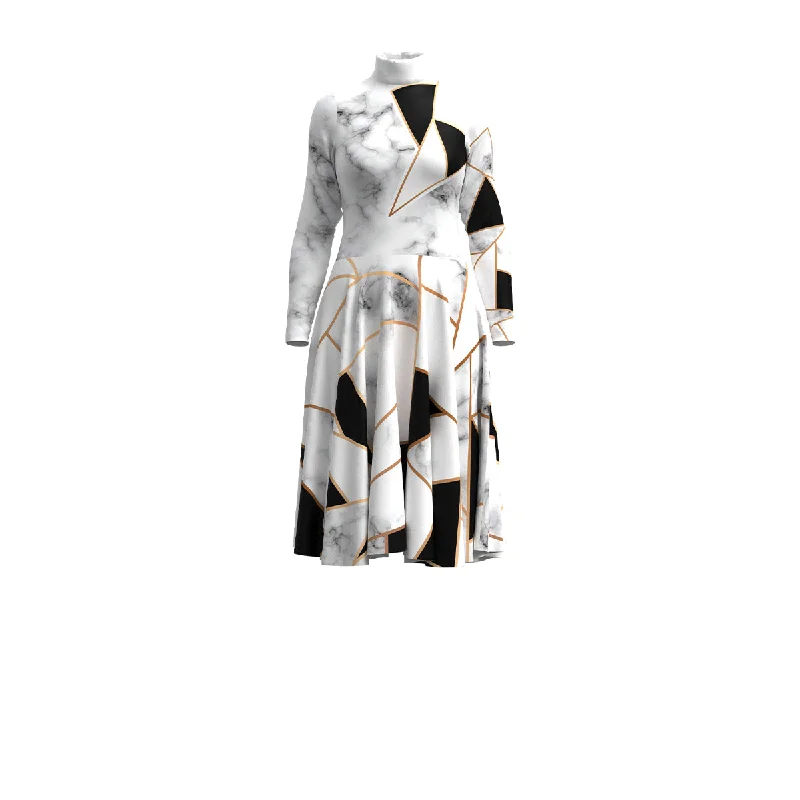 Abstract Marble Dress Boho unclassified dresses