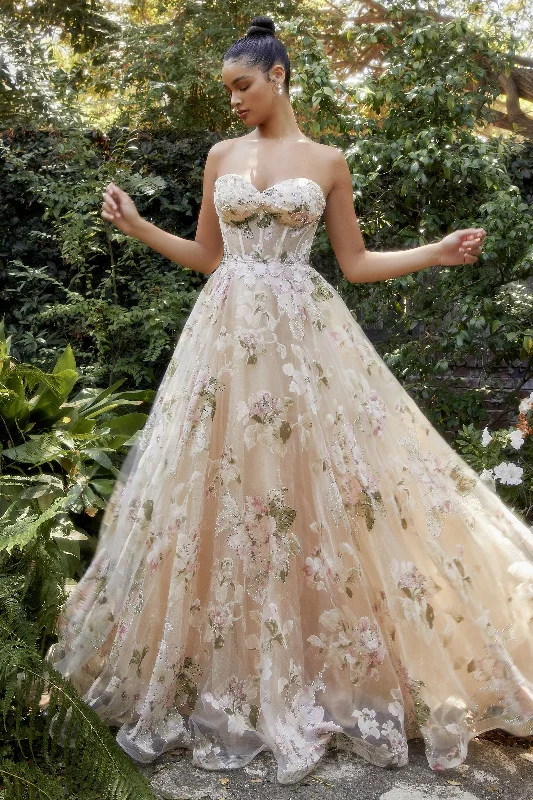 Allure's Enchanting Floral Gown: A Timeless Masterpiece for Unforgettable Occasions Budget-friendly floral dresses