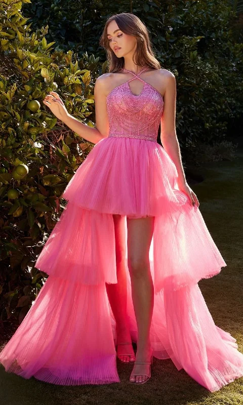 High-Low Beaded-Bodice Ruffle Prom Ball Gown A1239 Everyday wear unclassified dresses