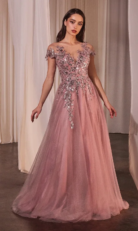 Dusty Rose Prom Ball Gown: Andrea and Leo A1350 Ruffled unclassified dresses