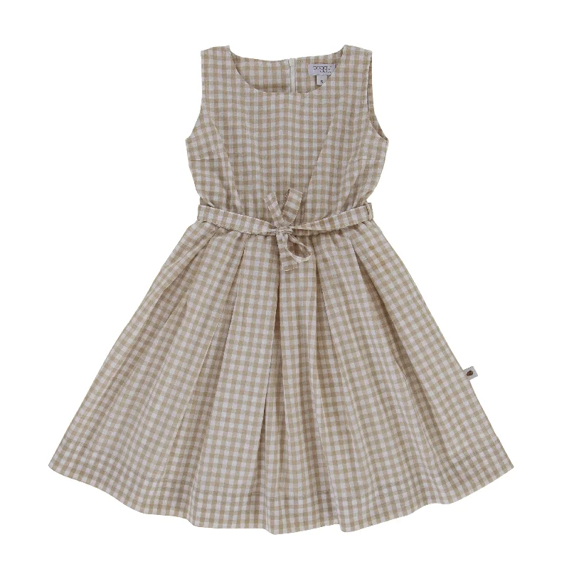 Blaze Dress | Taupe Gingham Women's unclassified dresses