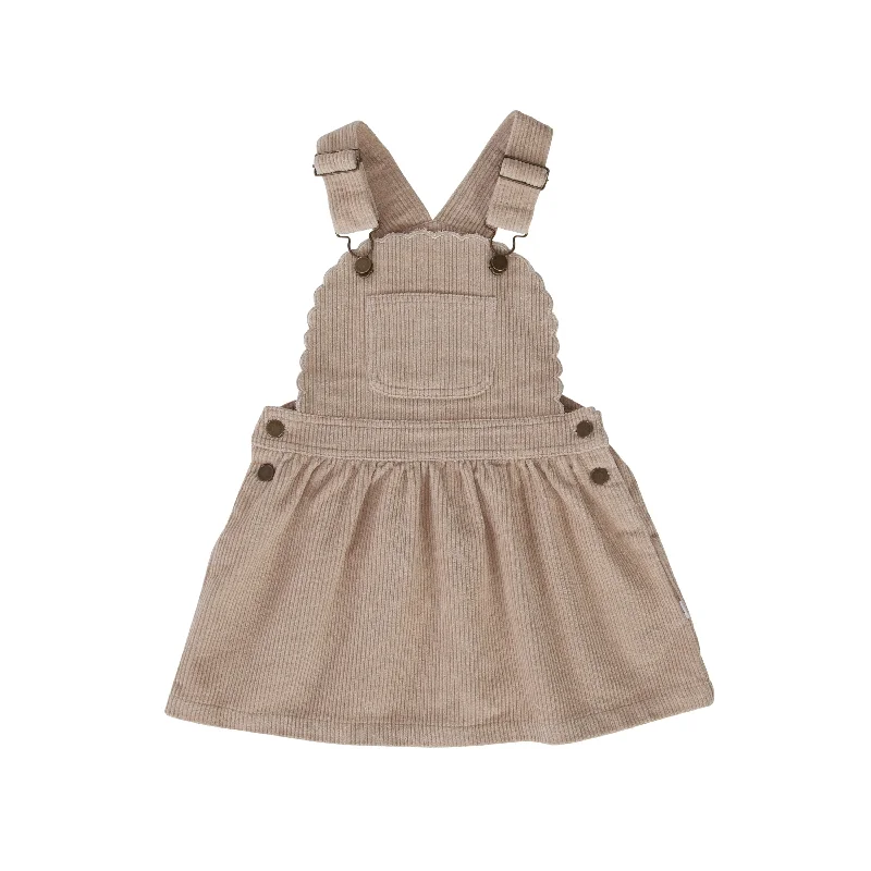 Cleo Pinafore | Ivory Cord Casual chic unclassified dresses