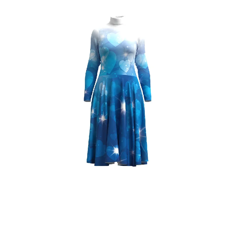 Blue Sparkle Dress Tiered unclassified dresses