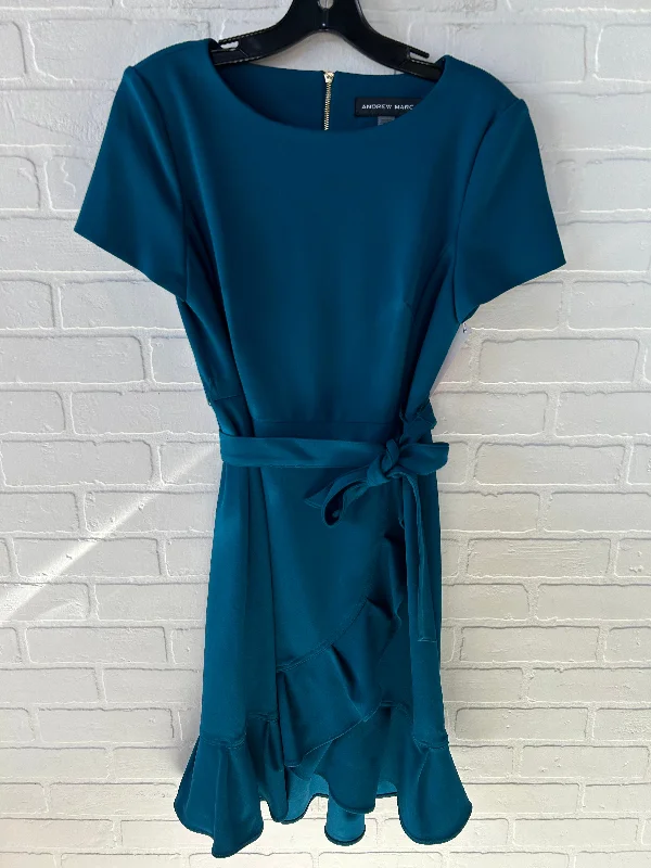 Dress Work By Andrew Marc In Blue, Size: M Travel unclassified dresses