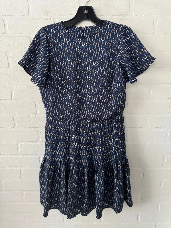 Dress Work By Ann Taylor In Blue, Size: Xsp Polka dot unclassified dresses