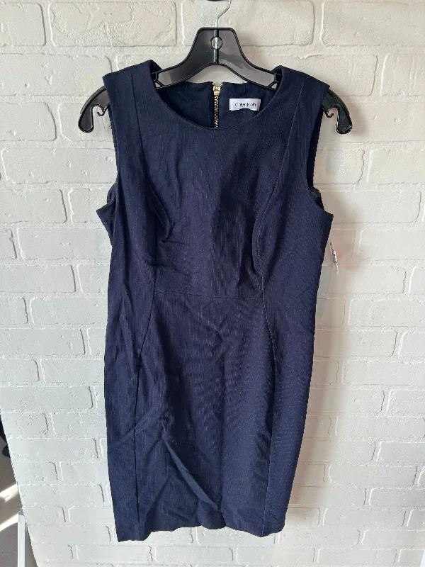 Dress Work By Calvin Klein In Blue, Size: L Travel unclassified dresses