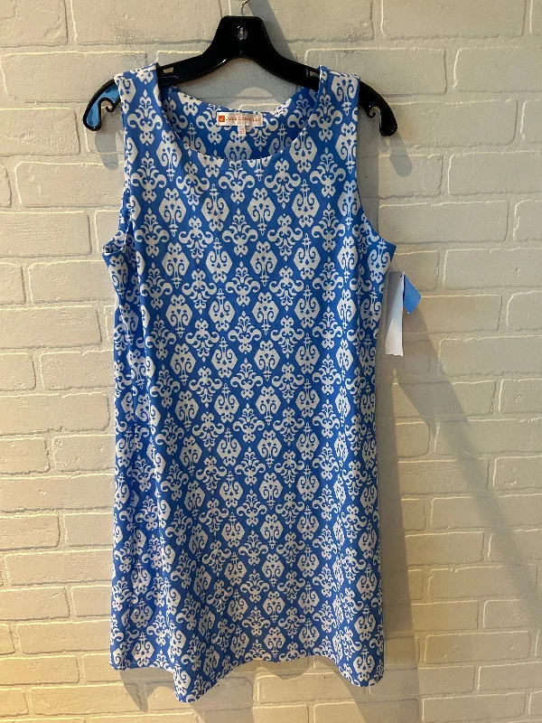 Dress Work By Jude Connally In Blue & White, Size: L Minimalist unclassified dresses