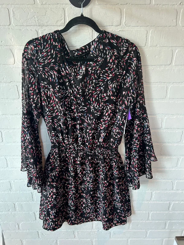 Dress Work By White House Black Market In Black, Size: S Bold pattern unclassified dresses