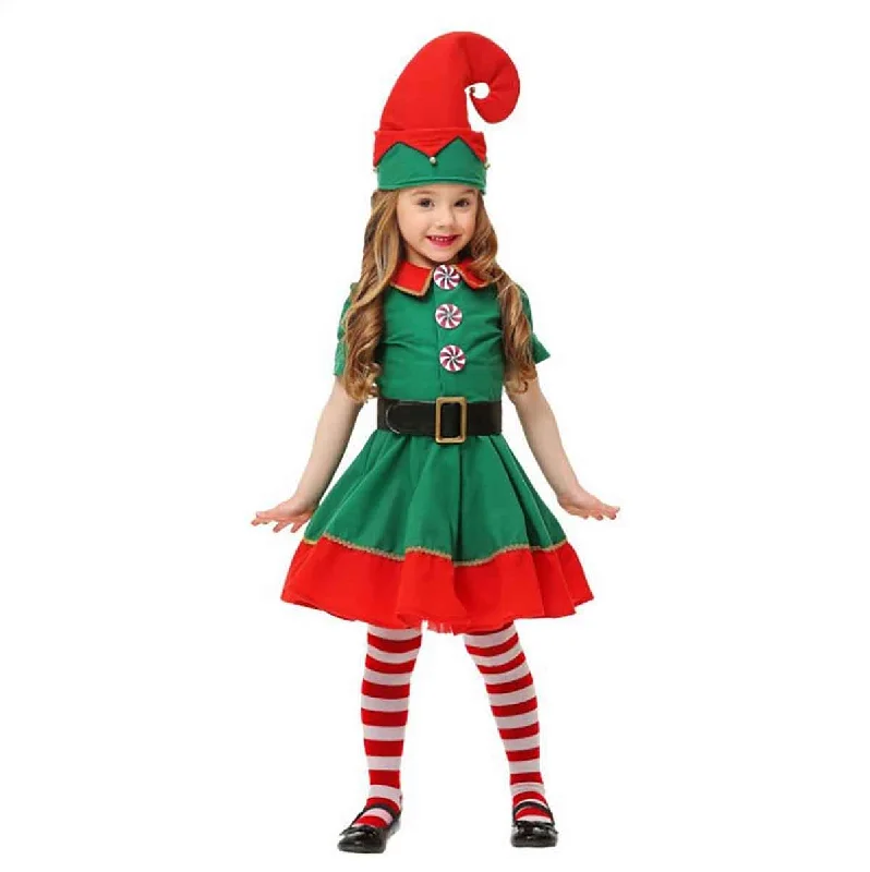 Fancydresswale Christmas elf dress santa costume for Girls and women Vintage unclassified dresses