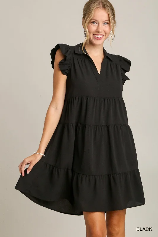 Flutter Sleeve Dress UMGEE Chiffon unclassified dresses