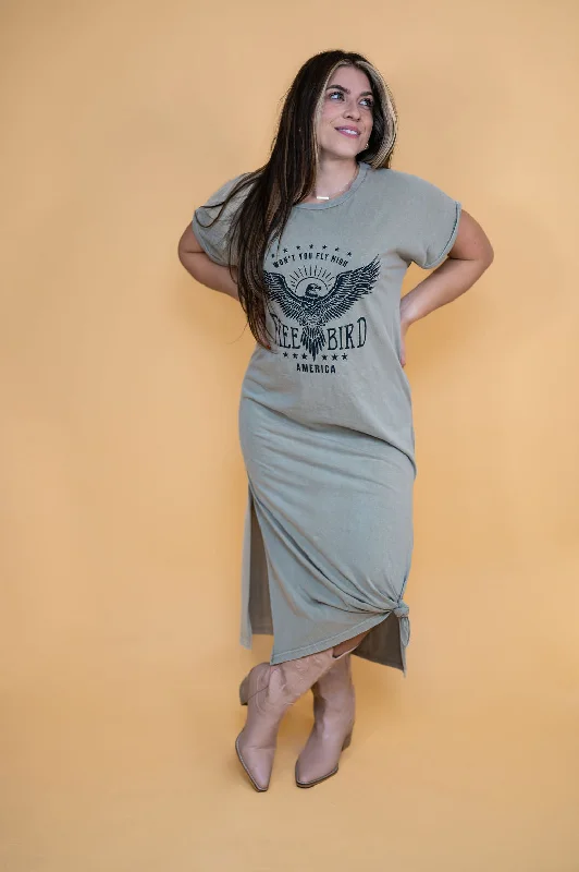 Free Bird Graphic Tee Dress Trendy new unclassified dresses