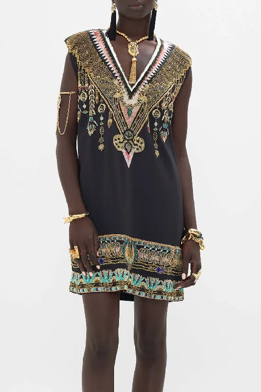 Hand Embellished Shift Dress - They Called Her Nefertari Trendy new unclassified dresses