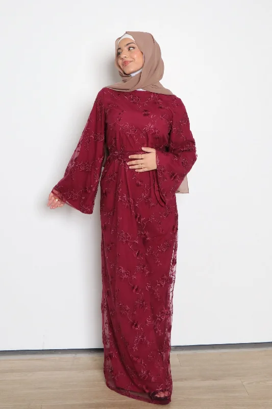 Inara Embroidery Dress- Mahogany Unique unclassified dresses