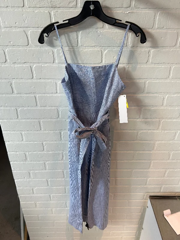 Jumpsuit By J. Crew In Blue & White, Size: Xsp Velvet unclassified dresses