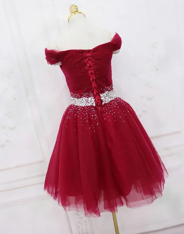 Lovely High Quality Formal Dress , Handmade Off Shoulder Homecoming Dress A-line unclassified dresses