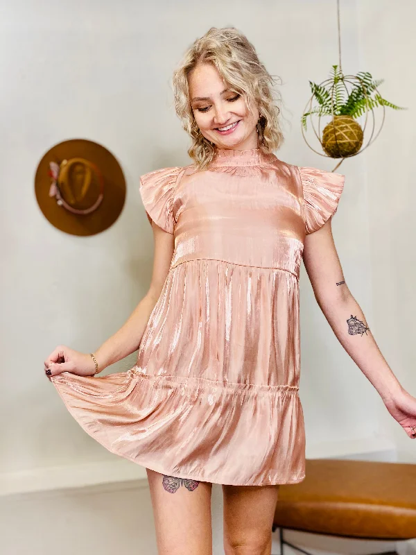 Mirrorball Shimmer Dress - Pink Fashionable unclassified dresses