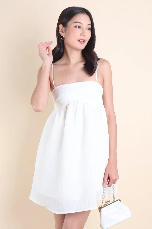 PICCO BABYDOLL TRAPEZE DRESS IN CREAMY WHITE Plus size unclassified dresses