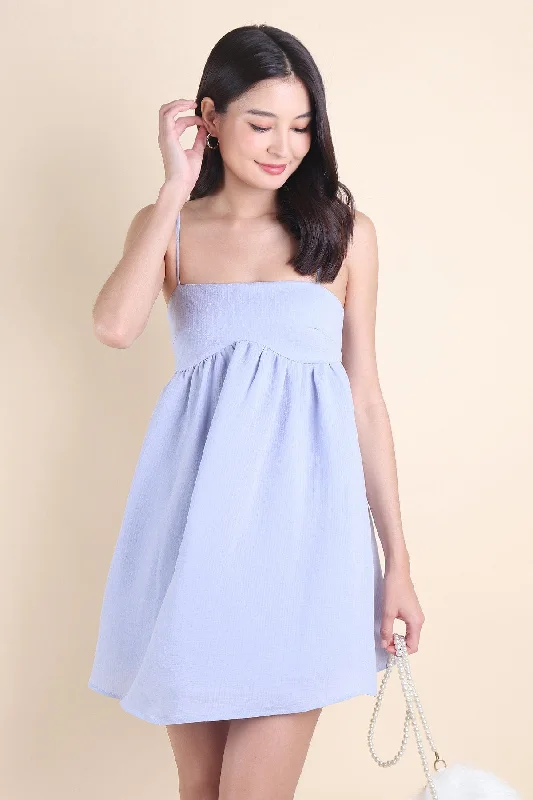 PICCO BABYDOLL TRAPEZE DRESS IN LAVENDER BLUE Cocktail unclassified dresses