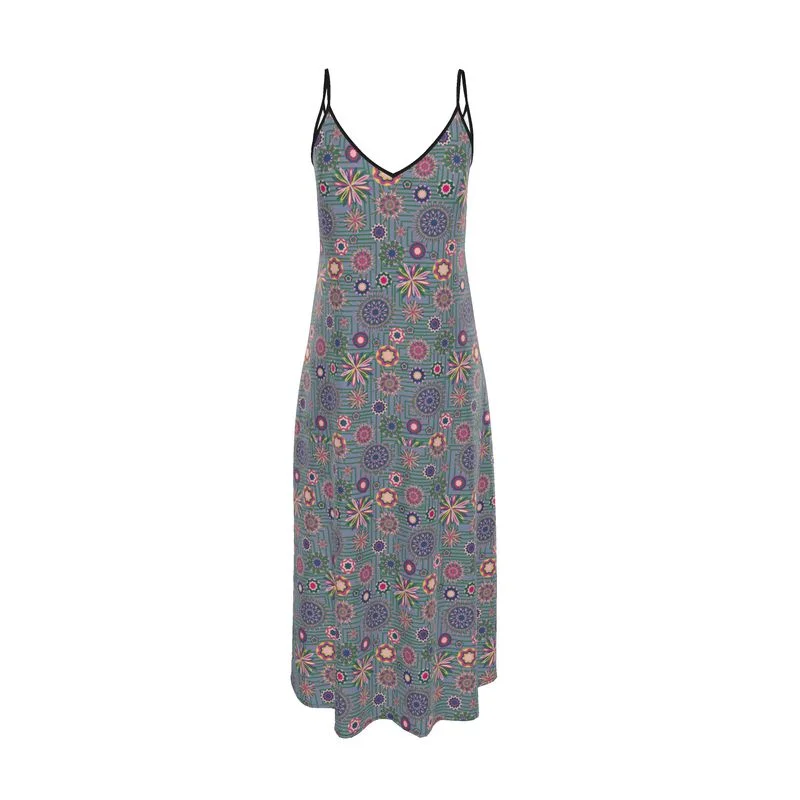 Pink blooms Slip Dress Casual unclassified dresses