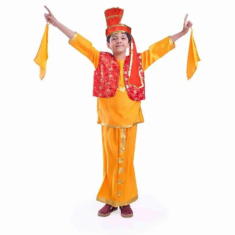 Fancydresswale Punjabi Bhangra Baisakhi Folk Dance Costume for Boys and Men, bhangda dress Earthy tone unclassified dresses