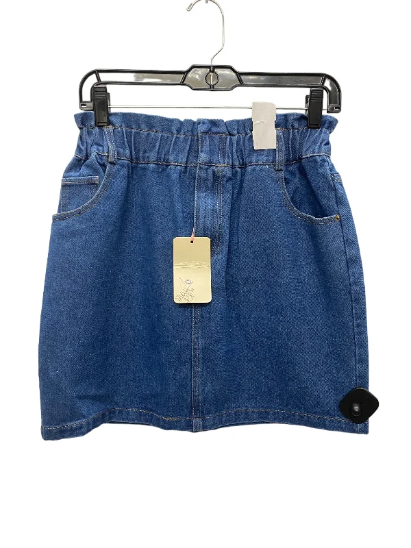 Blue Denim Skirt Mini & Short Entro, Size S Cozy Mini Skirt