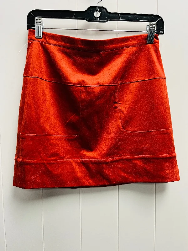 Skirt Mini & Short By Bebe In Orange, Size: 8 Basic Mini Skirt