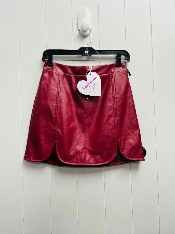 Skirt Mini & Short By Buddy Love In Red, Size: M A-line Mini Skirt