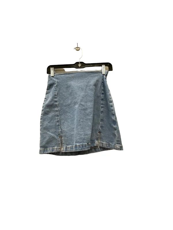 Skirt Mini & Short By Cmc In Blue Denim, Size: 6 Colorful Mini Skirt