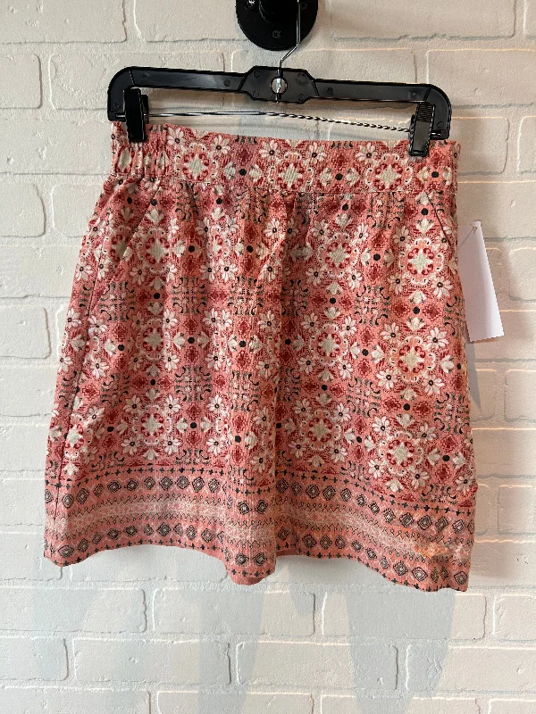 Skirt Mini & Short By Loft In Floral Print, Size: 0 Casual Skater Skirt