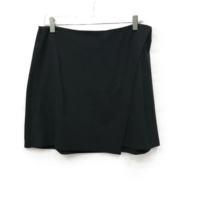 Skirt Mini & Short By Scoop In Black, Size: L Distressed Mini Skirt