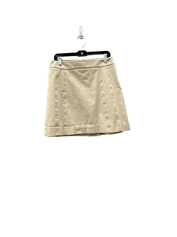 Skirt Mini & Short By White House Black Market In Tan, Size: 10 Basic Mini Skirt