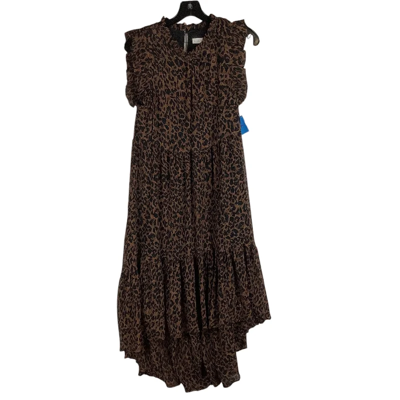 Dress Casual Midi By Karlie In Animal Print, Size: S Denim Midi Skirt