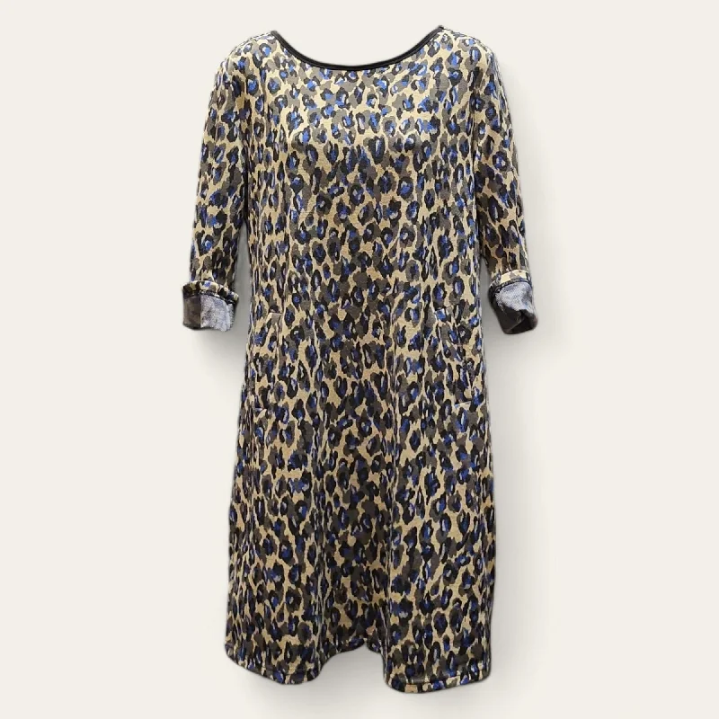 Dress Casual Midi By Tyler Boe In Animal Print, Size: M Pleated Floral Midi